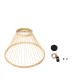 GloboStar® TYGEE 01930 Boho Κρεμαστό Φωτιστικό Πλέγμα Μονόφωτο 1 x E27 IP20 Μπεζ Ξύλο - Μ35 x Π35 x Υ22cm GloboStar® TYGEE 01930 Boho Κρεμαστό Φωτιστικό Πλέγμα Μονόφωτο 1 x E27 IP20 Μπεζ Ξύλο - Μ35 x Π35 x Υ22cm