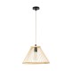GloboStar® TYGEE 01930 Boho Κρεμαστό Φωτιστικό Πλέγμα Μονόφωτο 1 x E27 IP20 Μπεζ Ξύλο - Μ35 x Π35 x Υ22cm GloboStar® TYGEE 01930 Boho Κρεμαστό Φωτιστικό Πλέγμα Μονόφωτο 1 x E27 IP20 Μπεζ Ξύλο - Μ35 x Π35 x Υ22cm