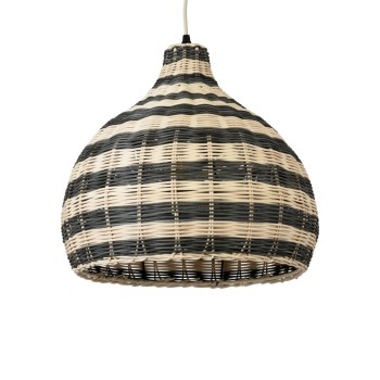 GLOBOSTAR® JAMAICA 01954 Boho Κρεμαστό Φωτιστικό Οροφής με Ντουί 1 x E27 AC 220-240V IP20 - Μπεζ & Λαδί - Μ40 x Π40 x Υ37cm