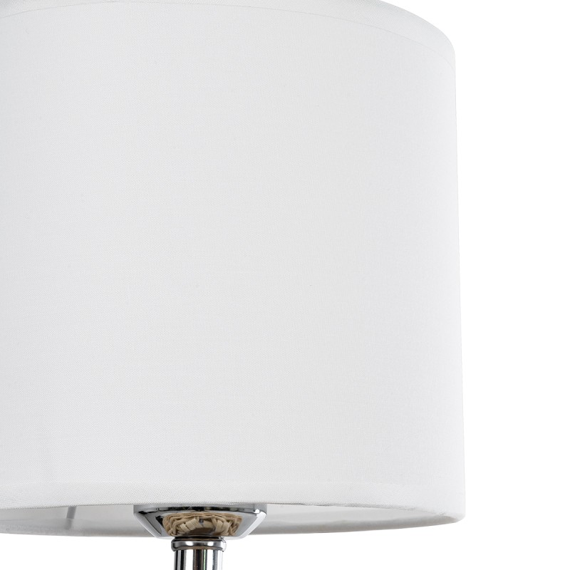 GLOBOSTAR® HASUMI 01958 Boho Επιτραπέζιο Φωτιστικό Πορτατίφ με Ντουί 1 x E27 AC 220-240V IP20 - Μπεζ & Λευκό - Μ18 x Π18 x Υ36cm