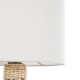 GloboStar® HASUMI 01959 Boho Επιτραπέζιο Φωτιστικό Πορτατίφ Μονόφωτο 1 x E27 IP20 Μπεζ Ξύλο με Λευκό Ύφασμα - Μ30 x Π30 x Υ50cm GloboStar® HASUMI 01959 Boho Επιτραπέζιο Φωτιστικό Πορτατίφ Μονόφωτο 1 x E27 AC220-240V IP20 - Φ30 x Υ50cm - Μπεζ Ξύλινο Ρατάν Πλέγμα με Λευκό Καπέλο