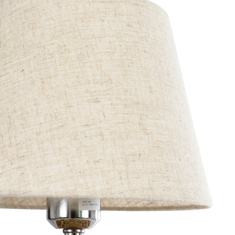 GloboStar® HOLOKAI 01960 Boho Επιτραπέζιο Φωτιστικό Πορτατίφ Μονόφωτο 1 x E27 AC220-240V IP20 - Φ23 x Υ40cm - Μπεζ Φυσική Ράφια Άχυρο Πλέγμα με Μπεζ Καπέλο