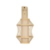 GLOBOSTAR® TULUM 01971 Boho Φωτιστικό Τοίχου - Απλίκα με Ντουί 1 x E27 AC 220-240V IP20 - Μπεζ - Μ24 x Π32 x Υ55cm