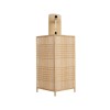 GLOBOSTAR® KOMO 01976 Boho Φωτιστικό Τοίχου - Απλίκα με Ντουί 1 x E27 AC 220-240V IP20 - Μπεζ - Μ20 x Π30 x Υ60cm