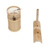 GLOBOSTAR® TULUM 01978 Boho Φωτιστικό Τοίχου - Απλίκα με Ντουί 1 x E27 AC 220-240V IP20 - Μπεζ - Μ16 x Π26.5 x Υ47cm