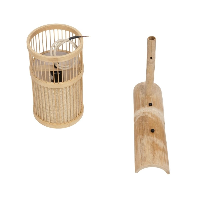 GLOBOSTAR® TULUM 01978 Boho Φωτιστικό Τοίχου - Απλίκα με Ντουί 1 x E27 AC 220-240V IP20 - Μπεζ - Μ16 x Π26.5 x Υ47cm