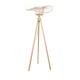 GloboStar® POPPY 01987 Boho Επιδαπέδιο Φωτιστικό Μονόφωτο 1 x E27 IP20 Μπεζ Ξύλο - Μ58 x Π58 x Υ138cm
