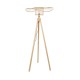 GloboStar® POPPY 01987 Boho Επιδαπέδιο Φωτιστικό Μονόφωτο 1 x E27 IP20 Μπεζ Ξύλο - Μ58 x Π58 x Υ138cm
