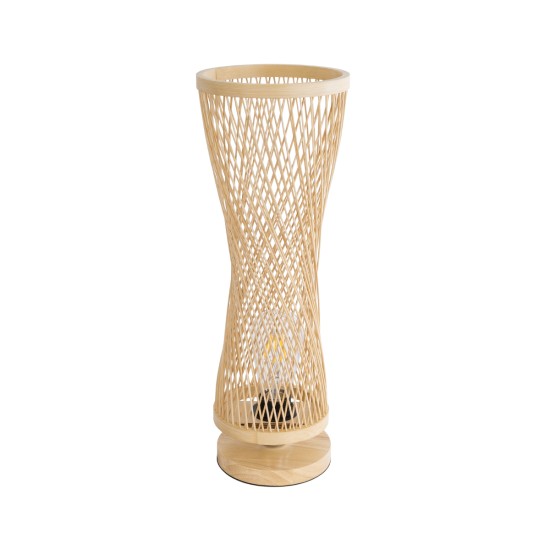 GLOBOSTAR® ROWAN 01994 Boho Επιτραπέζιο Φωτιστικό Πορτατίφ με Ντουί 1 x E27 AC 220-240V IP20 - Μπεζ - Μ17 x Π17 x Υ42cm GLOBOSTAR® ROWAN 01994 Boho Επιτραπέζιο Φωτιστικό Πορτατίφ με Ντουί 1 x E27 AC 220-240V IP20 - Μπεζ - Μ17 x Π17 x Υ42cm