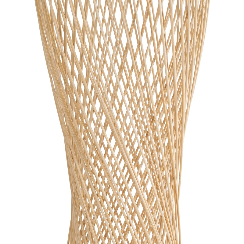 GLOBOSTAR® ROWAN 01994 Boho Επιτραπέζιο Φωτιστικό Πορτατίφ με Ντουί 1 x E27 AC 220-240V IP20 - Μπεζ - Μ17 x Π17 x Υ42cm