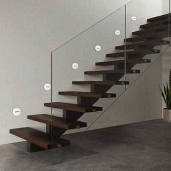 kelvo® STEPART KLV-101-0076 Χωνευτό Φωτιστικό Σκαλοπατιού / Διαδρόμου LED 3W 375lm 45° AC 220-240V Αδιάβροχο IP65 Θερμό Λευκό 2700K - Lumileds SMD Chip & TÜV SÜD Driver - Λευκό Ματ - Μ8.3 x Π4.5 x Υ8.3cm / Q6.6 x 6.6cm - 5 Χρόνια Εγγύηση