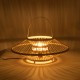 GLOBOSTAR® SORENIA 02005 Boho Επιδαπέδιο Φωτιστικό με Ντουί 1 x E27 AC 220-240V IP20 - Μπεζ - Μ50 x Π50 x Υ18cm