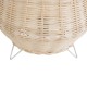 GLOBOSTAR® BOLSON 02010 Boho Επιδαπέδιο Φωτιστικό με Ντουί 1 x E27 AC 220-240V IP20 - Μπεζ & Λευκό - Μ30 x Π30 x Υ30cm