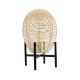 GloboStar® NERINA 02014 Boho Επιτραπέζιο Φωτιστικό Πορτατίφ Μονόφωτο 1 x E27 IP20 Μαύρο Μέταλλο με Μπεζ Ξύλο - Μ30 x Π30 x Υ50cm GloboStar® NERINA 02014 Boho Επιτραπέζιο Φωτιστικό Πορτατίφ Μονόφωτο 1 x E27 AC220-240V IP20 - Φ30 x Υ50cm - Μαύρο Μεταλλικό με Μπεζ Ρατάν Καπέλο Πλέγμα