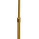 GloboStar® CORDELIA 02025 Μοντέρνο Επιδαπέδιο Φωτιστικό Μονόφωτο 1 x E27 IP20 Χρυσό Αλουμίνιο, Λευκό Γυαλί με Λευκό Μάρμαρο - Μ30 x Π38 x Υ180cm