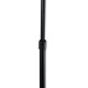 GloboStar® CORDELIA 02026 Μοντέρνο Επιδαπέδιο Φωτιστικό Μονόφωτο 1 x E27 IP20  - Μαύρο Αλουμίνιο, Λευκό Γυαλί με Λευκό Μάρμαρο - Μ30 x Π38 x Υ180cm