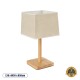 GloboStar® KOLIPE 02038 Μοντέρνο Επιτραπέζιο Φωτιστικό Πορτατίφ Μονόφωτο 1 x E27 IP20 Μπεζ Ξύλο με Μπεζ Ύφασμα - Μ20 x Π20 x Υ38cm GloboStar® KOLIPE 02038 Μοντέρνο Επιτραπέζιο Φωτιστικό Μονόφωτο 1 x E27 AC220-240V IP20 - Μ20 x Π20 x Υ38cm - Μπεζ Ξύλινη Βάση με Μπεζ Πλεκτό Καπέλο