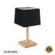 GloboStar® KOLIPE 02039 Μοντέρνο Επιτραπέζιο Φωτιστικό Πορτατίφ Μονόφωτο 1 x E27 IP20 Μπεζ Ξύλο με Μαύρο Ύφασμα - Μ20 x Π20 x Υ38cm GloboStar® KOLIPE 02039 Μοντέρνο Επιτραπέζιο Φωτιστικό Μονόφωτο 1 x E27 AC220-240V IP20 - Μ20 x Π20 x Υ38cm - Μπεζ Ξύλινη Βάση με Μαύρο Πλεκτό Καπέλο