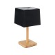GloboStar® KOLIPE 02039 Μοντέρνο Επιτραπέζιο Φωτιστικό Πορτατίφ Μονόφωτο 1 x E27 IP20 Μπεζ Ξύλο με Μαύρο Ύφασμα - Μ20 x Π20 x Υ38cm GloboStar® KOLIPE 02039 Μοντέρνο Επιτραπέζιο Φωτιστικό Μονόφωτο 1 x E27 AC220-240V IP20 - Μ20 x Π20 x Υ38cm - Μπεζ Ξύλινη Βάση με Μαύρο Πλεκτό Καπέλο