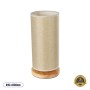 GLOBOSTAR® VALVERDE 02040 Boho Επιτραπέζιο Φωτιστικό Πορτατίφ με Ντουί 1 x E27 AC 220-240V IP20 - Μπεζ - Μ15 x Π15 x Υ30cm