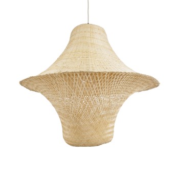 GLOBOSTAR® JUNIPER 02047 Boho Κρεμαστό Φωτιστικό Οροφής με Ντουί 1 x E27 AC 220-240V IP20 - Μπεζ - Μ100 x Π100 x Υ90cm