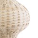 GloboStar® ALADDIN 02050 Boho Επιδαπέδιο Φωτιστικό Μονόφωτο 1 x E27 IP20 Μπεζ Ξύλο - Μ40 x Π40 x Υ120cm