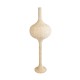 GloboStar® ALADDIN 02051 Boho Επιδαπέδιο Φωτιστικό Μονόφωτο 1 x E27 IP20 Μπεζ Ξύλο - Μ50 x Π50 x Υ150cm