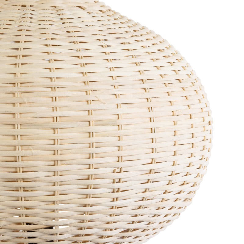 GloboStar® ALADDIN 02051 Boho Επιδαπέδιο Φωτιστικό Μονόφωτο 1 x E27 IP20 Μπεζ Ξύλο - Μ50 x Π50 x Υ150cm