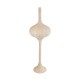 GloboStar® ALADDIN 02052 Boho Επιδαπέδιο Φωτιστικό Μονόφωτο 1 x E27 IP20 Μπεζ Ξύλο - Μ60 x Π60 x Υ180cm