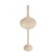GloboStar® ALADDIN 02052 Boho Επιδαπέδιο Φωτιστικό Μονόφωτο 1 x E27 IP20 Μπεζ Ξύλο - Μ60 x Π60 x Υ180cm