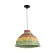 GloboStar® CABALLEROS 02053 Boho Κρεμαστό Φωτιστικό Καμπάνα Μονόφωτο 1 x E27 IP20 Πολύχρωμο Ξύλο - Μ40 x Π40 x Υ27cm GloboStar® CABALLEROS 02053 Boho Κρεμαστό Φωτιστικό Καμπάνα Μονόφωτο 1 x E27 IP20 Πολύχρωμο Ξύλο - Μ40 x Π40 x Υ27cm