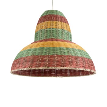 GLOBOSTAR® CABALLEROS 02058 Boho Κρεμαστό Φωτιστικό Οροφής με Ντουί 1 x E27 AC 220-240V IP20 - Πολύχρωμο - Μ70 x Π70 x Υ60cm