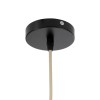 GloboStar® CABALLEROS 02058 Boho Κρεμαστό Φωτιστικό Καμπάνα Μονόφωτο 1 x E27 IP20 Πολύχρωμο Ξύλο - Μ70 x Π70 x Υ60cm