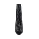 GloboStar® MAMIZU 02110 Boho Επιδαπέδιο Φωτιστικό Μονόφωτο 1 x E27 IP20 Μαύρο Ξύλο - Μ28 x Π28 x Υ93cm