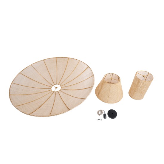 GloboStar® ZORA 02140 Boho Κρεμαστό Φωτιστικό Καμπάνα Μονόφωτο 1 x E27 IP20 Μπεζ Ύφασμα - Μ120 x Π120 x Υ40cm GloboStar® ZORA 02140 Boho Κρεμαστό Φωτιστικό Καμπάνα Μονόφωτο 1 x E27 IP20 Μπεζ Ύφασμα - Μ120 x Π120 x Υ40cm