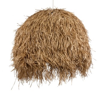 GLOBOSTAR® GUADELOUPE 02159 Boho Κρεμαστό Φωτιστικό Οροφής με Ντουί 1 x E27 AC 220-240V IP20 - Μπεζ - Μ120 x Π120 x Υ100cm