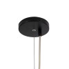 GloboStar® BASSETERRE 02163 Boho Κρεμαστό Φωτιστικό Πλέγμα Μονόφωτο 1 x E27 IP20 Μπεζ Ξύλο με Καφέ Ράφια - Μ70 x Π70 x Υ170cm