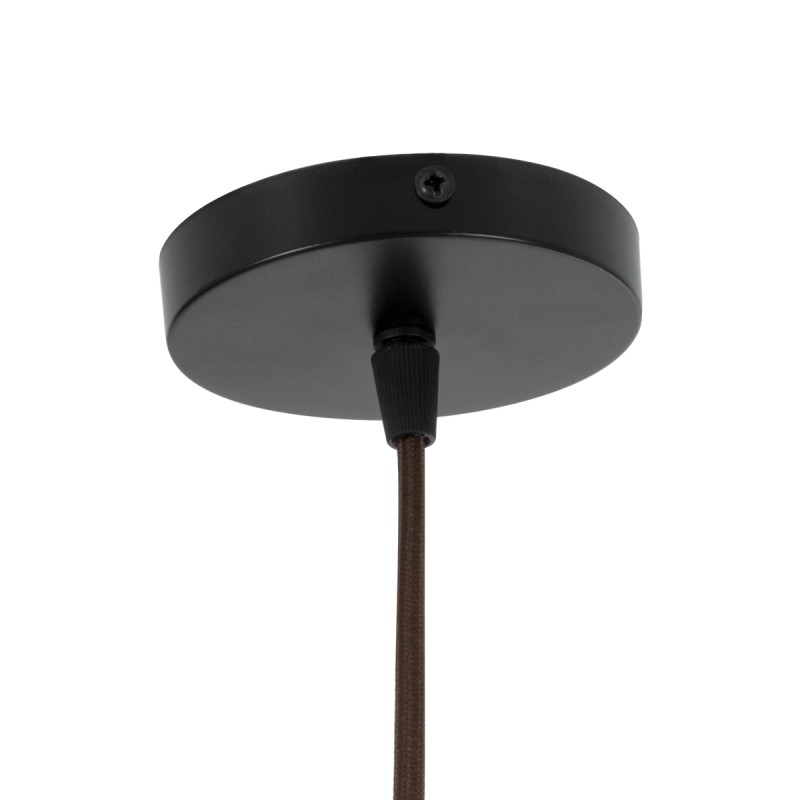 GLOBOSTAR® KINGSTOWN 02169 Boho Κρεμαστό Φωτιστικό Οροφής με Ντουί 1 x E27 AC 220-240V IP20 - Καφέ - Μ30 x Π30 x Υ60cm