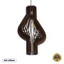 GLOBOSTAR® MIHIRO 02173 Boho Κρεμαστό Φωτιστικό Οροφής με Ντουί 1 x E27 AC 220-240V IP20 - Καφέ - Μ32 x Π32 x Υ56cm