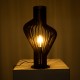 GloboStar® MIHIRO 02177 Boho Επιτραπέζιο Φωτιστικό Πορτατίφ Μονόφωτο 1 x E27 IP20 Καφέ Ξύλο με Μαύρο Μέταλλο - Μ33 x Π33 x Υ57cm GloboStar® MIHIRO 02177 Boho Επιτραπέζιο Φωτιστικό Μονόφωτο 1 x E27 AC220-240V IP20 - Φ33 x Υ57cm - Καφέ Σκούρο Ξύλινο με Μαύρη Μεταλλική Βάση Πλέγμα