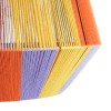 GloboStar® SALERNO 02188 Boho Κρεμαστό Φωτιστικό Πλέγμα Μονόφωτο 1 x E27 IP20 Πολύχρωμο Σχοινί - Μ50 x Π50 x Υ50cm
