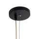 GloboStar® OREGON 02207 Boho Κρεμαστό Φωτιστικό Πλέγμα Μονόφωτο 1 x E27 IP20 Μπεζ Ξύλο - Μ80 x Π80 x Υ65cm