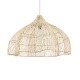 GloboStar® ADEJE 02211 Boho Κρεμαστό Φωτιστικό Πλέγμα Μονόφωτο 1 x E27 IP20 Μπεζ Ξύλο - Μ80 x Π80 x Υ55cm GloboStar® ADEJE 02211 Boho Κρεμαστό Φωτιστικό Πλέγμα Μονόφωτο 1 x E27 IP20 Μπεζ Ξύλο - Μ80 x Π80 x Υ55cm