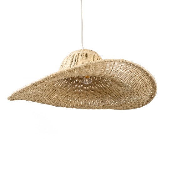 GloboStar® ESPARGOS 02214 Boho Κρεμαστό Φωτιστικό Πλέγμα Μονόφωτο 1 x E27 IP20 Μπεζ Ξύλο - Μ70 x Π70 x Υ35cm GloboStar® ESPARGOS 02214 Boho Κρεμαστό Φωτιστικό Πλέγμα Μονόφωτο 1 x E27 IP20 Μπεζ Ξύλο - Μ70 x Π70 x Υ35cm