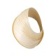 GloboStar® SALREL 02224 Boho Επιτοίχιο Φωτιστικό Απλίκα Μονόφωτο 1 x E27 IP20 Μπεζ Ξύλο - Μ30 x Π22 x Υ38cm