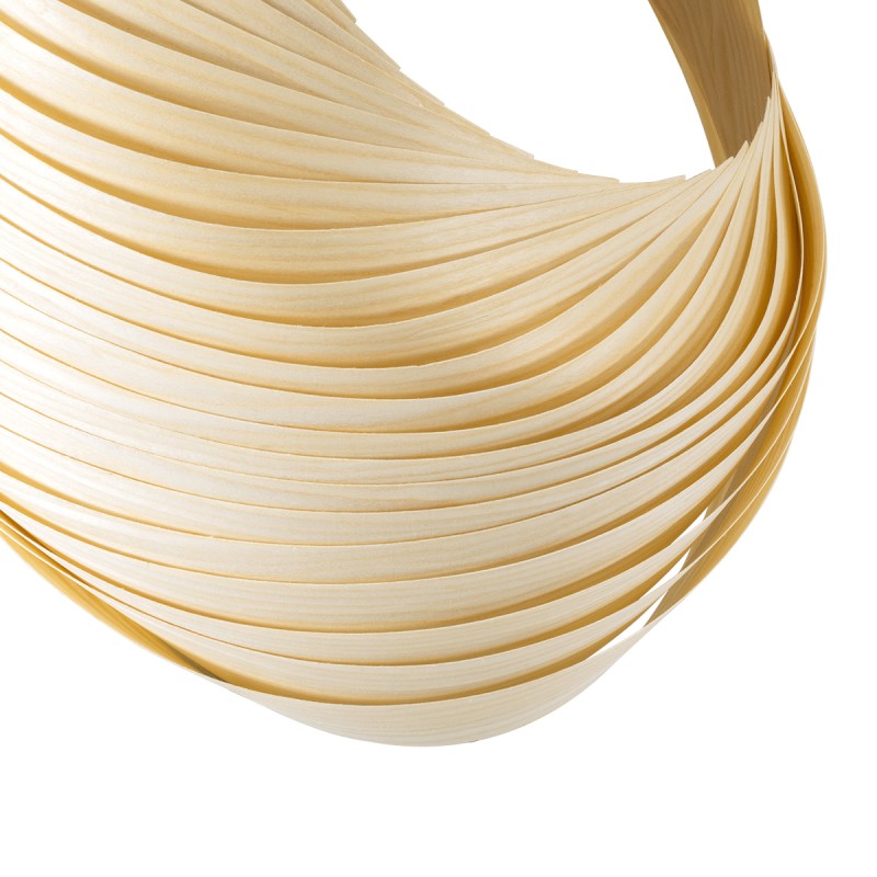 GloboStar® SALREL 02224 Boho Επιτοίχιο Φωτιστικό Απλίκα Μονόφωτο 1 x E27 IP20 Μπεζ Ξύλο - Μ30 x Π22 x Υ38cm