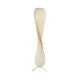GloboStar® PRAIA 02225 Μοντέρνο Επιδαπέδιο Φωτιστικό Δίφωτο 2 x E27 IP20 Μπεζ Ξύλο - Μ25 x Π25 x Υ145cm