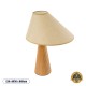 GloboStar® KAUAI 02229 Boho Επιτραπέζιο Φωτιστικό Πορτατίφ Μονόφωτο 1 x E27 IP20 Μπεζ Ξύλο με Μπεζ Ύφασμα - Μ38 x Π30 x Υ48cm GloboStar® KAUAI 02229 Μοντέρνο Επιτραπέζιο Φωτιστικό Μονόφωτο 1 x E27 AC220-240V IP20 - Μ38 x Π30 x Υ48cm - Μπεζ Ξύλινο Καμπάνα