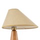 GloboStar® KAUAI 02229 Boho Επιτραπέζιο Φωτιστικό Πορτατίφ Μονόφωτο 1 x E27 IP20 Μπεζ Ξύλο με Μπεζ Ύφασμα - Μ38 x Π30 x Υ48cm GloboStar® KAUAI 02229 Μοντέρνο Επιτραπέζιο Φωτιστικό Μονόφωτο 1 x E27 AC220-240V IP20 - Μ38 x Π30 x Υ48cm - Μπεζ Ξύλινο Καμπάνα