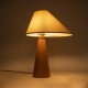 GloboStar® KAUAI 02229 Boho Επιτραπέζιο Φωτιστικό Πορτατίφ Μονόφωτο 1 x E27 IP20 Μπεζ Ξύλο με Μπεζ Ύφασμα - Μ38 x Π30 x Υ48cm GloboStar® KAUAI 02229 Μοντέρνο Επιτραπέζιο Φωτιστικό Μονόφωτο 1 x E27 AC220-240V IP20 - Μ38 x Π30 x Υ48cm - Μπεζ Ξύλινο Καμπάνα